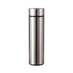 Bouteille thermos 450 ml avec affichage de la température pour sublimation - argent