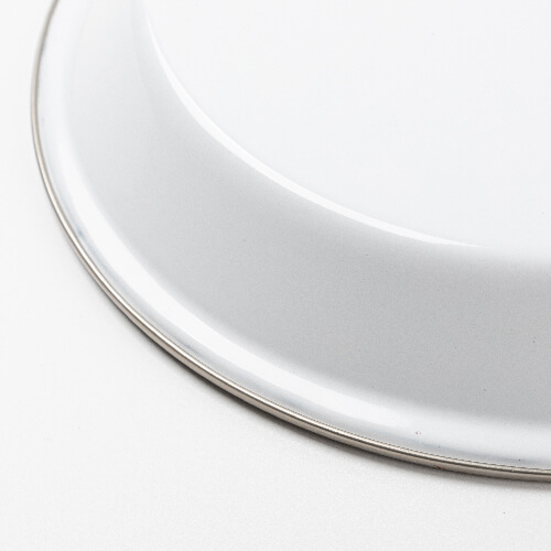 Emaille bord Ø 25 x 3,4 cm voor sublimatie