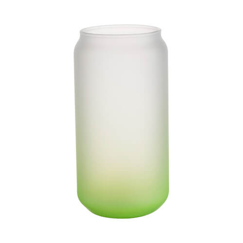 550 ml matglas voor sublimatie - groen verloop