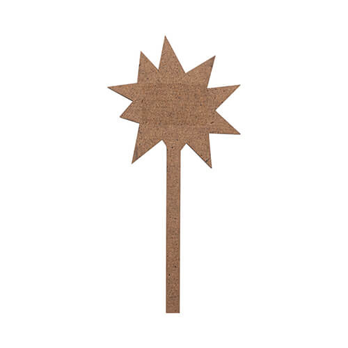Semn de informare Fiberboard pentru sublimare - stea