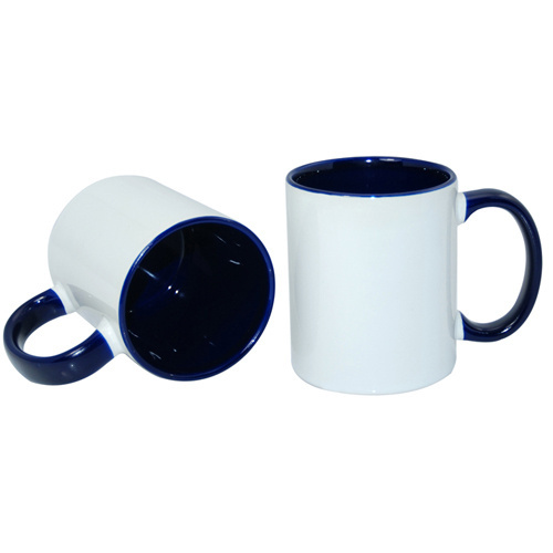 ECO 330 ml FUNNY puodelis tamsiai mėlynas Sublimacijos terminis perkėlimas