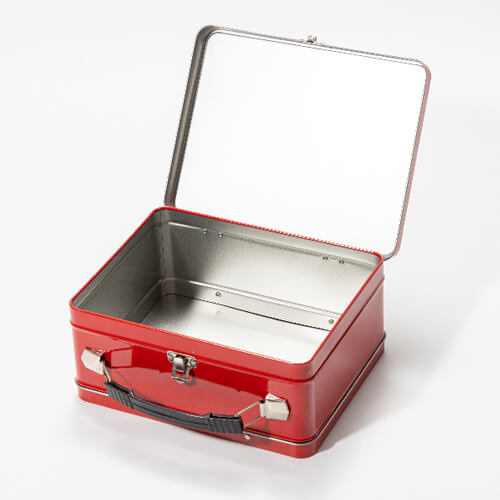 Metal lunch box for sublimation - red