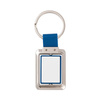 Rotary keychain for sublimation keys - rectangle on a blue strap