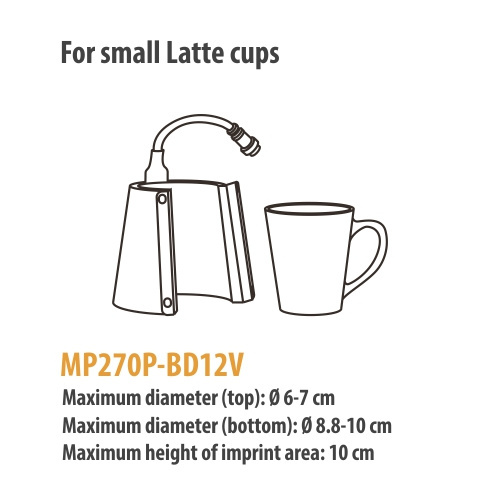 Grelnik za majhne skodelice za latte za stiskalnice Elite Pro / Pro Max