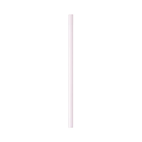 Pajita de cristal simple de 20 cm - rosa