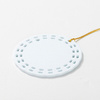 Plastic pendant for sublimation - wheel with holes