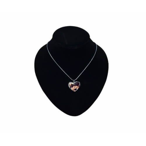 Necklace heart-shaped pendant with metal string Sublimation Thermal Transfer