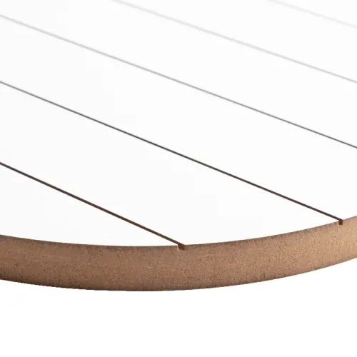 Rund fotoramme i MDF, stribet, Ø 25,4 cm