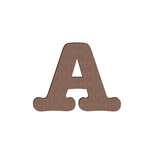 Dekoratív betű MDF-ből, szublimációhoz 10 cm A