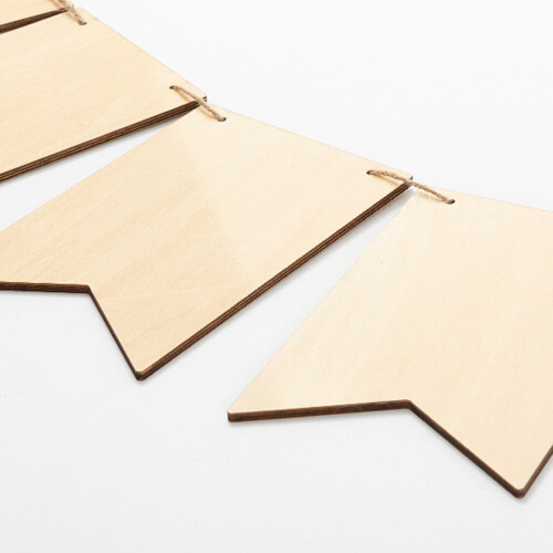 Plywood wall decoration for sublimation - 8 flags