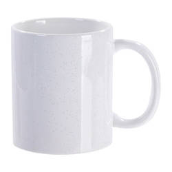 Taza brillante con purpurina 330 ml para sublimación