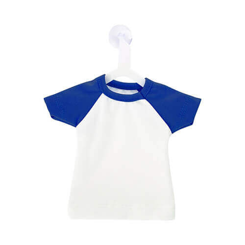 Mini T-shirt voor sublimatie met hanger - blauw