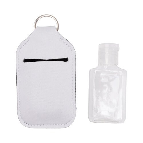 Porte-clés - support pour une bouteille 60 ml de désinfectant pour les mains pour la sublimation