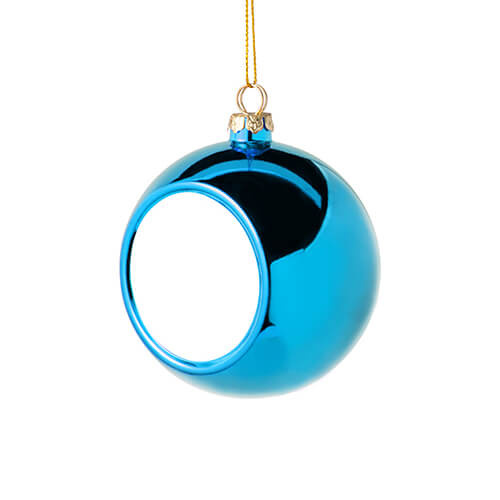 Boule de Noël Ø 8 cm pour sublimation – bleu