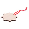 Wooden Christmas tree pendant for sublimation - Snowflake