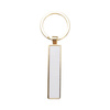 Double-sided key ring 1.3 x 6.3 cm for sublimation - gold