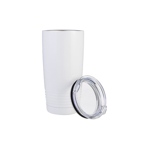 "Ringneck" 600 ml termo puodelis sublimacijai - baltas