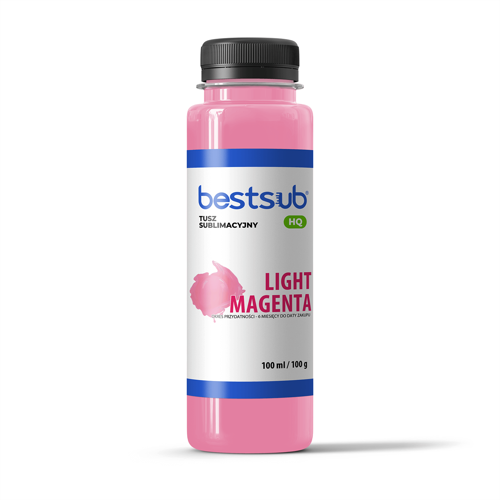 Tusz sublimacyjny BestSub HQ - Light Magenta 100 ml Sublimacja Termotransfer