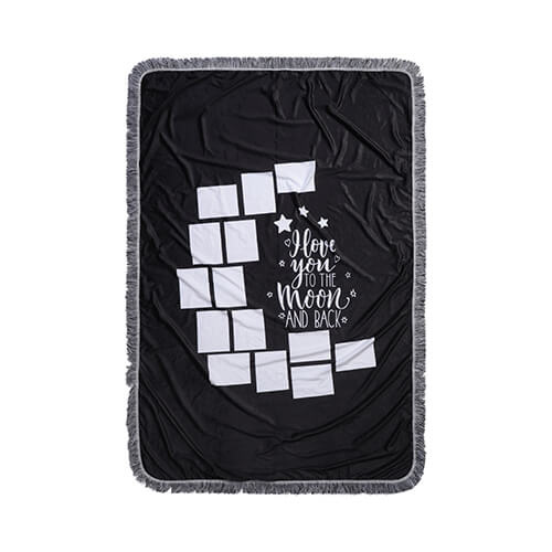 Plüss takaró 150 x 100 cm-es fotópanelekkel szublimációhoz - 14 paneltábla