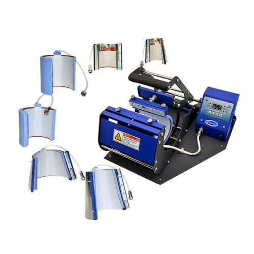 Horisontaalne 6-in-1 tassipress - mudel JTSB06-6 Sublimatsioonitermotransfeer