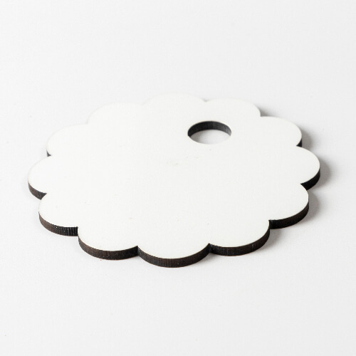 Fiberboard name badge for 780 / 900 / 1050 / 1260 ml cup for sublimation - cogwheel