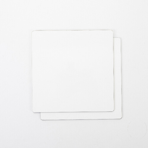 Dubbelzijdige vezelplaat voor sublimatie 20 x 20 x 0,3 cm - 2 st.