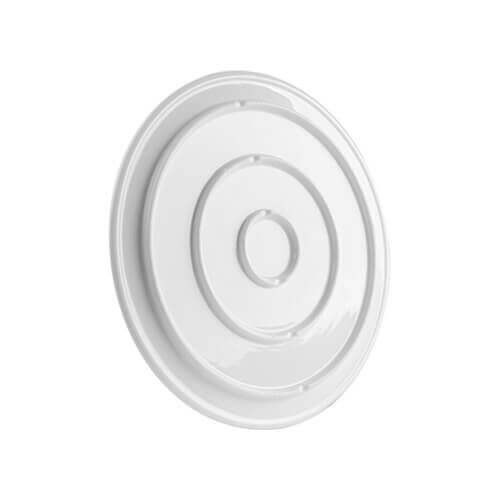 Platt 22,5 cm rund platta för sublimering