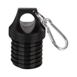 Stainless steel cap with carabiner for bidons BGHS01