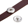 Leren armband met cirkel - bruin Sublimatie