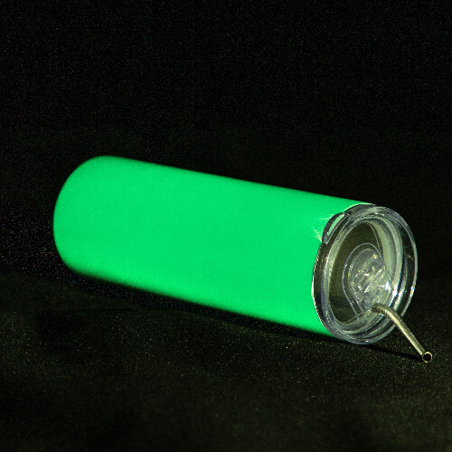 Mok van 600 ml met een sublimatierietje - glowing green in the dark