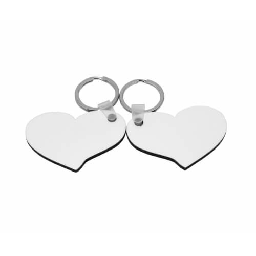 Privjesak za ključeve s dva srca, MDF sublimacijski termalni transfer