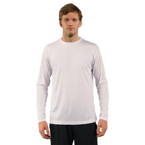 Solar langærmet t-shirt til sublimering - hvid