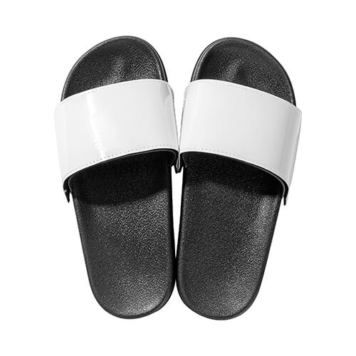 Täiskasvanute flip-flopid sublimatsiooni jaoks - must tald