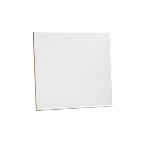 Azulejo cerámico que brilla en la oscuridad de 15 x 15 cm / Posavasos para taza con transferencia térmica por sublimación