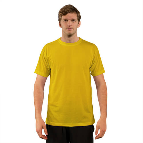 Basic T-shirt met korte mouwen voor sublimatie - Geel