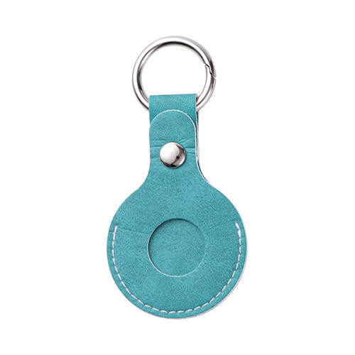 Usnjen obesek za ključe / etui za AirTag za sublimacijo - zelen