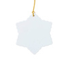Plastic pendant for sublimation - snowflake