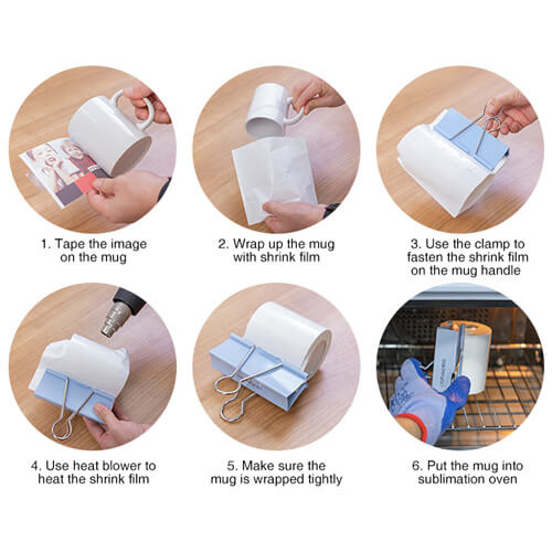 Clip - clamp for heat-shrinkable foil