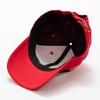 Katoenen baseballpet met rechthoekig klittenband voor sublimatie - rood