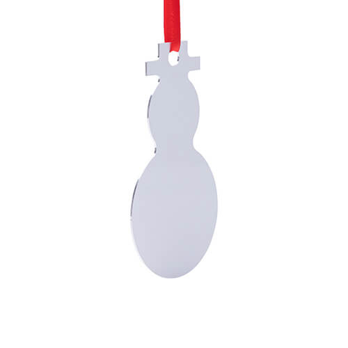 Metalen hanger voor sublimatie - sneeuwpop