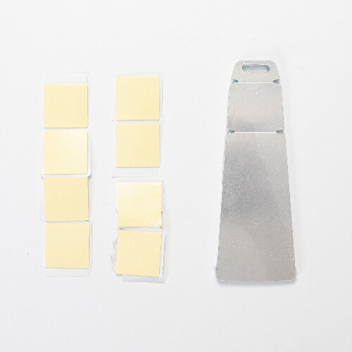 Staffeli i aluminium - 14 x 5 cm