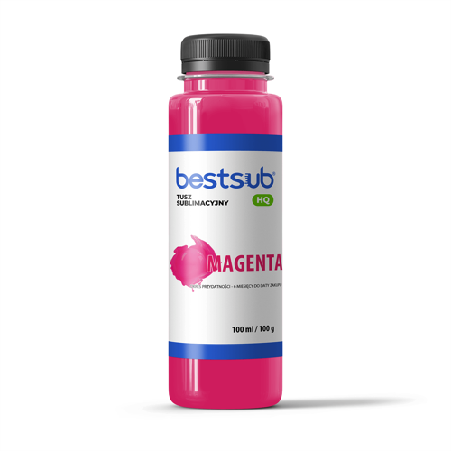 Tusz sublimacyjny BestSub HQ - Magenta 100 ml Sublimacja Termotransfer