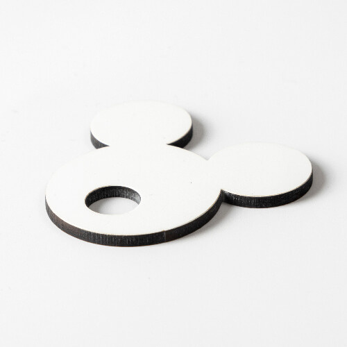 Fiberboard name badge for 480 / 600 / 540 / 750 ml mug for sublimation - Mickey