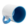 325 ml sublimation mug - with blue interior and handle