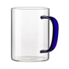 Glas 450 ml met marineblauw handvat voor sublimatie 
