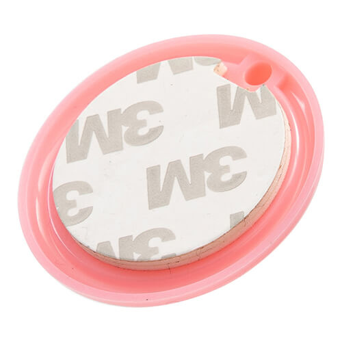 Kleine plastic hanger voor sublimatie - roze cirkel