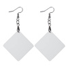 Earrings made of MDF for sublimation - square