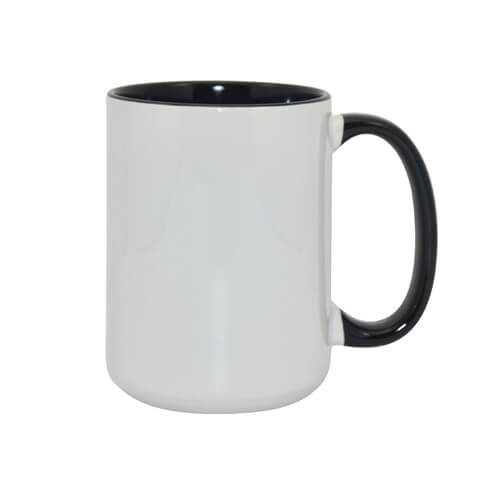 MAX vrč 450 ml FUNNY črna sublimacija s toplotnim prenosom