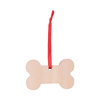 Wooden Christmas tree pendant for sublimation - bone