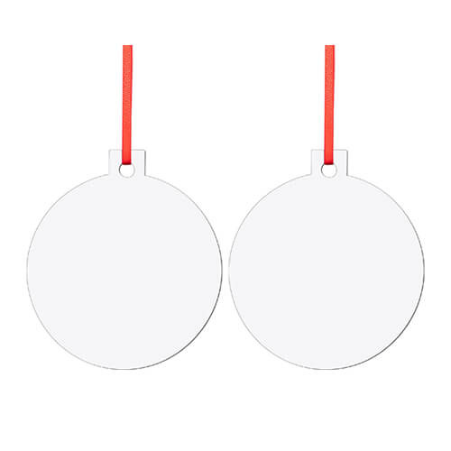 Double-sided MDF pendant for sublimation - circle